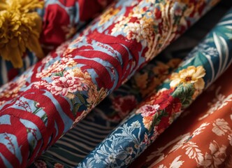Cotton fabric with various patterns
