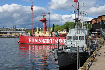 old and historical boat in the port of Stockholm