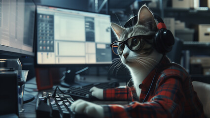 High-Fashion Hotline: The Cat with the Headphones