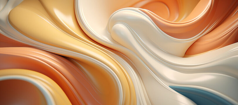colorful waves of melt and thick liquid 64
