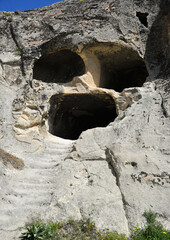 Ayazini Church and National Park in Afyonkarahisar, Turkey is an ancient settlement.