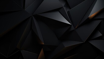 Black abstract geometric background. Modern shape concept gigapixel standard scale