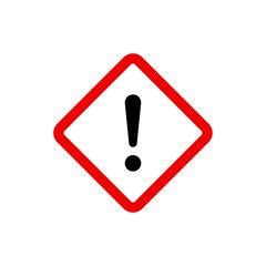 Warning rhombus sign
