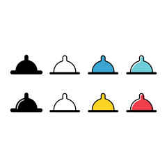 Set of Condom icon, health protection rubber symbol, preventation web sign design vector illustration