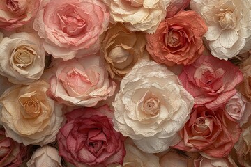 Dried rose texture