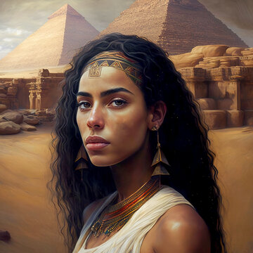 Guardian of the Temples: Immortalized Beauty in the Face of an Egyptian