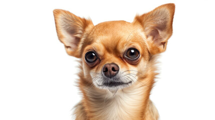 A Charming Chihuahua Poses Perfectly on a Clear Background