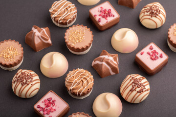 photography, candy, calorie, chocolate, food, snack, dark, truffle, assortment, horizontal, background, sweet, sugar, fat, cocoa, dessert, tasty