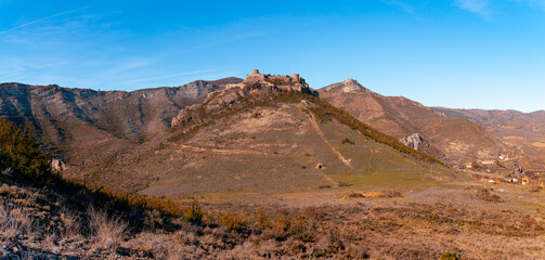 Middle-age castle ruins of Castilla in Spain