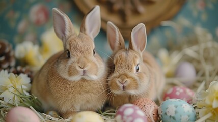Fototapeta na wymiar Easter Bunny Ears Rabbit Showcase