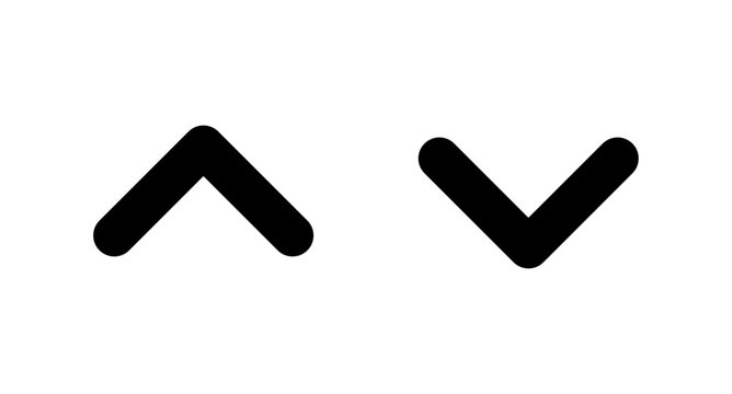 Arrows up and down