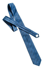 Blue necktie isolated