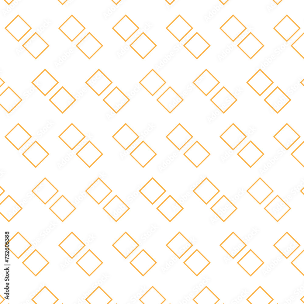 Aufkleber abstract seamless repeatable orange diagonal rectangle pattern.