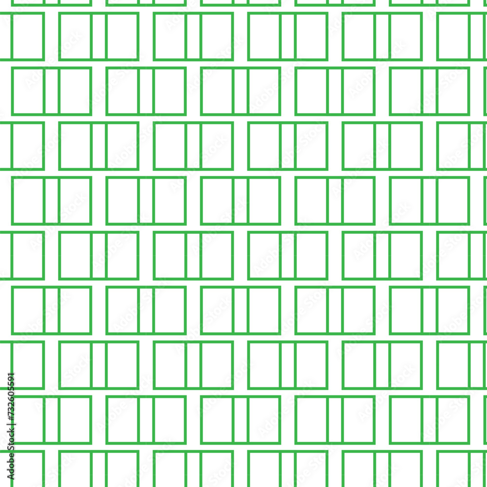 Aufkleber abstract seamless repeatable green rectangle line pattern.