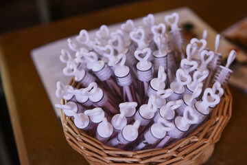 flacons &agrave; bulle