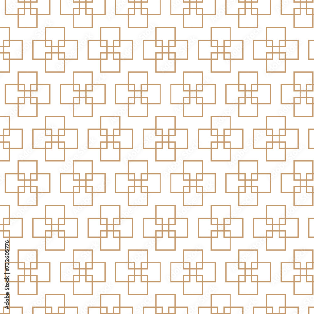 Poster abstract seamless repeatable brown rectangle pattern.