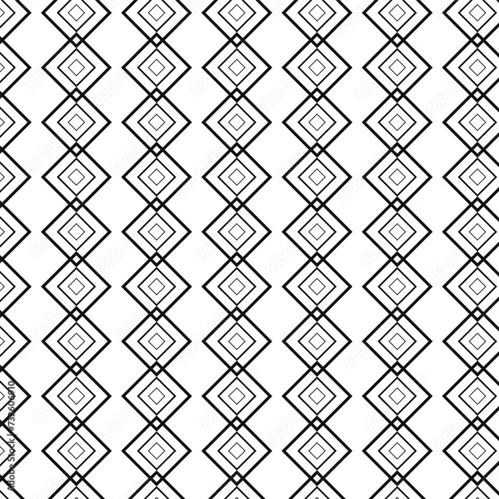 Aufkleber abstract seamless repeatable black rectangle pattern art.