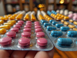 Production of pills and medicines, drug abuse,  AI generated