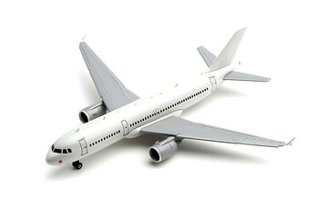 Airplane isolated on white background.