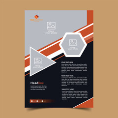 Free vector flyer template design 