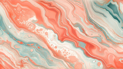 Abstract Psychedelic Marble Texture. Swirling Colorful Marble Ink Patterns. Fluid Marble Texture