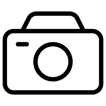 camera icon, simple vector design