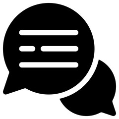 chat icon, simple vector design
