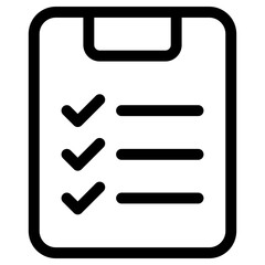 checklist icon, simple vector design