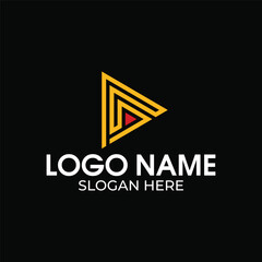 triangle logo design vector