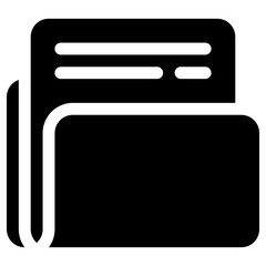 folder icon, simple vector design