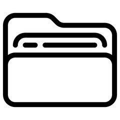 folder icon, simple vector design