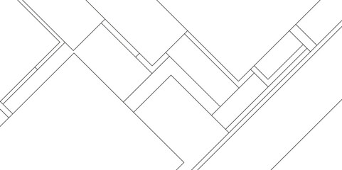 Abstract modern seamless Design black and white background, geometric pattern of black and white tone of many squares and rectangle,  Paper geometric composition with abstract lines, Mock-ups paper.