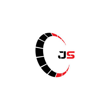 JS logo. JS set , J S design. White JS letter. JS, J S letter logo design. Initial letter JS letter logo set, linked circle uppercase monogram logo. J S letter logo vector design.	
