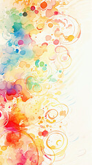 Abstract watercolor background. Colorful watercolor stains on paper