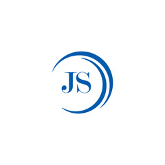 JS logo. JS set , J S design. White JS letter. JS, J S letter logo design. Initial letter JS letter logo set, linked circle uppercase monogram logo. J S letter logo vector design.	
