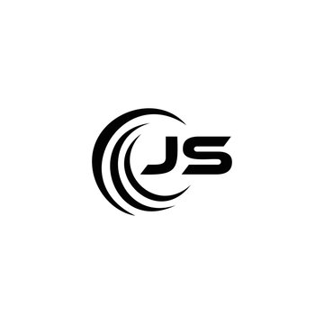 JS logo. JS set , J S design. White JS letter. JS, J S letter logo design. Initial letter JS letter logo set, linked circle uppercase monogram logo. J S letter logo vector design.	
