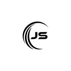 JS logo. JS set , J S design. White JS letter. JS, J S letter logo design. Initial letter JS letter logo set, linked circle uppercase monogram logo. J S letter logo vector design.	
