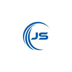 JS logo. JS set , J S design. White JS letter. JS, J S letter logo design. Initial letter JS letter logo set, linked circle uppercase monogram logo. J S letter logo vector design.	
