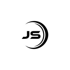 JS logo. JS set , J S design. White JS letter. JS, J S letter logo design. Initial letter JS letter logo set, linked circle uppercase monogram logo. J S letter logo vector design.	

