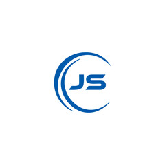 JS logo. JS set , J S design. White JS letter. JS, J S letter logo design. Initial letter JS letter logo set, linked circle uppercase monogram logo. J S letter logo vector design.	
