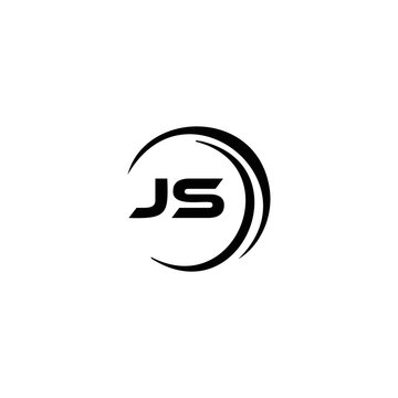 JS logo. JS set , J S design. White JS letter. JS, J S letter logo design. Initial letter JS letter logo set, linked circle uppercase monogram logo. J S letter logo vector design.	
