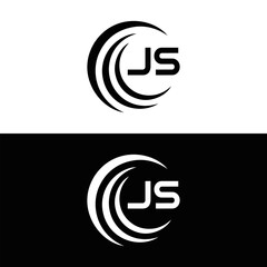JS logo. JS set , J S design. White JS letter. JS, J S letter logo design. Initial letter JS letter logo set, linked circle uppercase monogram logo. J S letter logo vector design.	
 - obrazy, fototapety, plakaty