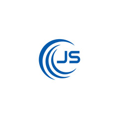 JS logo. JS set , J S design. White JS letter. JS, J S letter logo design. Initial letter JS letter logo set, linked circle uppercase monogram logo. J S letter logo vector design.	
