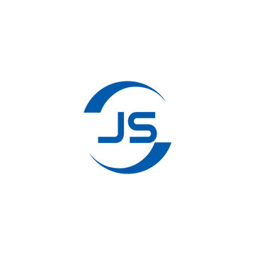 JS logo. JS set , J S design. White JS letter. JS, J S letter logo design. Initial letter JS letter logo set, linked circle uppercase monogram logo. J S letter logo vector design.	
