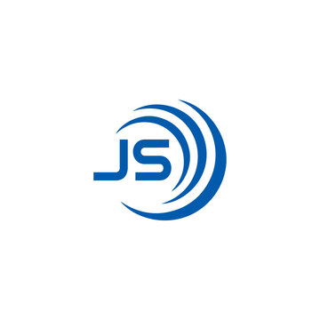 JS logo. JS set , J S design. White JS letter. JS, J S letter logo design. Initial letter JS letter logo set, linked circle uppercase monogram logo. J S letter logo vector design.	

