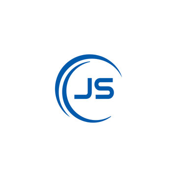 JS logo. JS set , J S design. White JS letter. JS, J S letter logo design. Initial letter JS letter logo set, linked circle uppercase monogram logo. J S letter logo vector design.	
