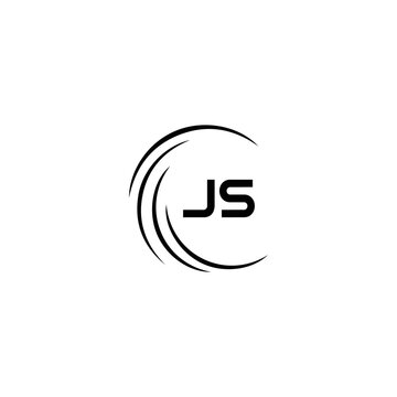 JS logo. JS set , J S design. White JS letter. JS, J S letter logo design. Initial letter JS letter logo set, linked circle uppercase monogram logo. J S letter logo vector design.	
