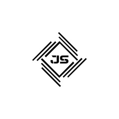JS logo. JS set , J S design. White JS letter. JS, J S letter logo design. Initial letter JS letter logo set, linked circle uppercase monogram logo. J S letter logo vector design.	
