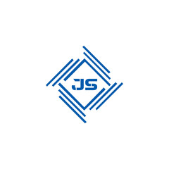 JS logo. JS set , J S design. White JS letter. JS, J S letter logo design. Initial letter JS letter logo set, linked circle uppercase monogram logo. J S letter logo vector design.	
