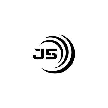 JS logo. JS set , J S design. White JS letter. JS, J S letter logo design. Initial letter JS letter logo set, linked circle uppercase monogram logo. J S letter logo vector design.	
